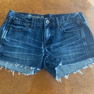 Madewell Cutoff Denim Shorts size 26